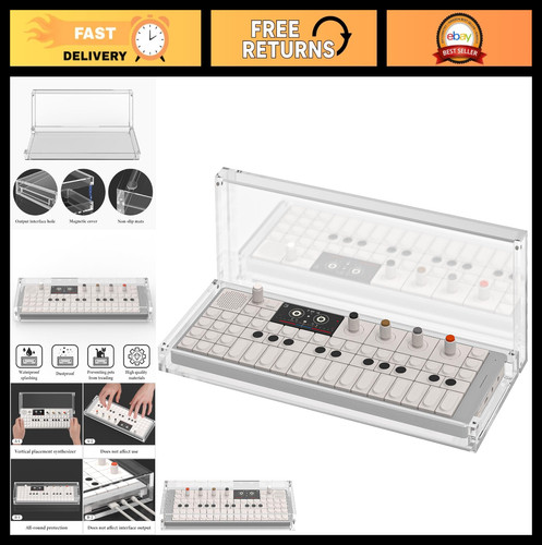 Clear acrylic synthesizer case - acrylic,